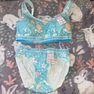 Sanrio Cinnamoroll Women’s Bra & Underwear Set Brand New With Tags Size: Medium